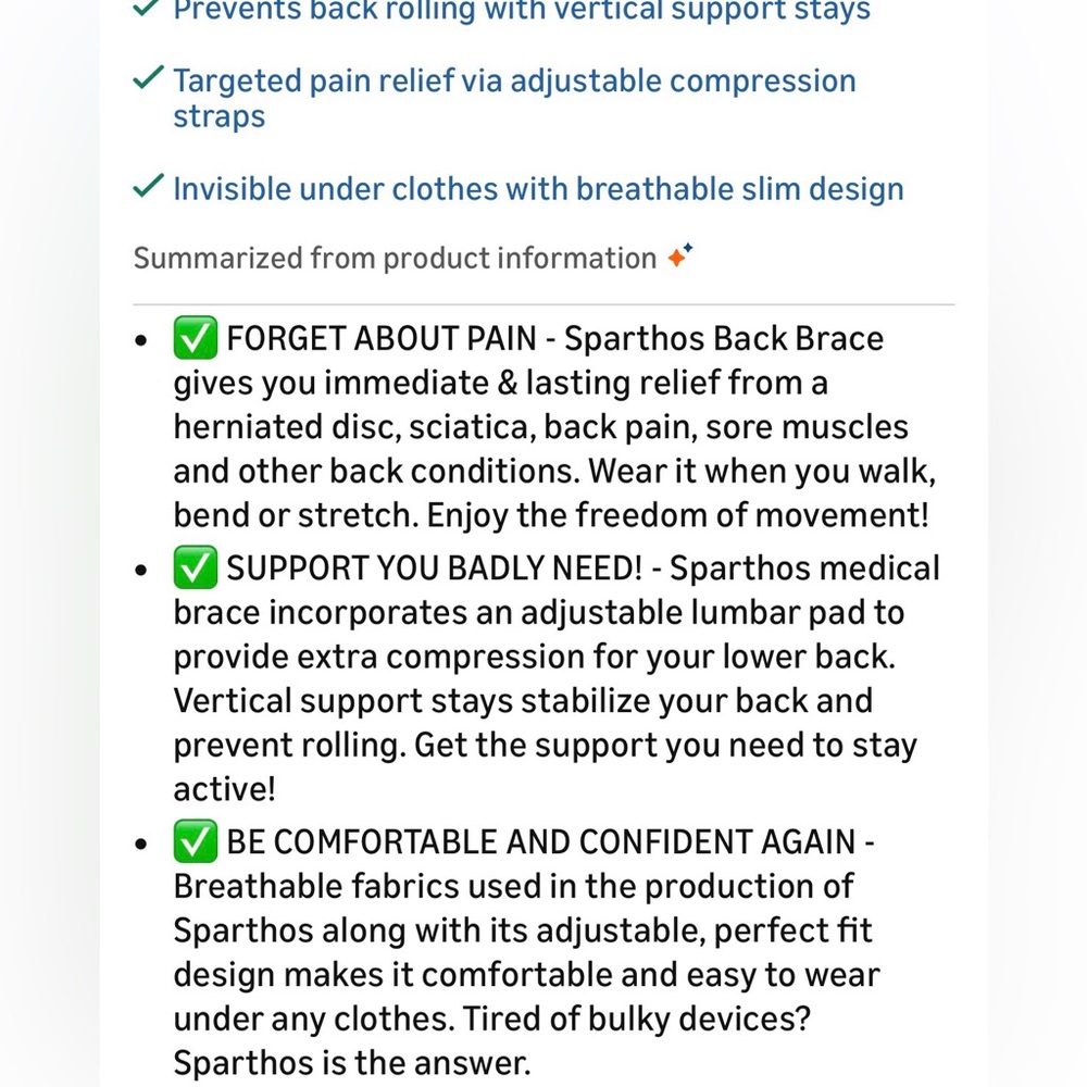 Sparthos Pink Lumbar Support Brace - Picture 7 of 8